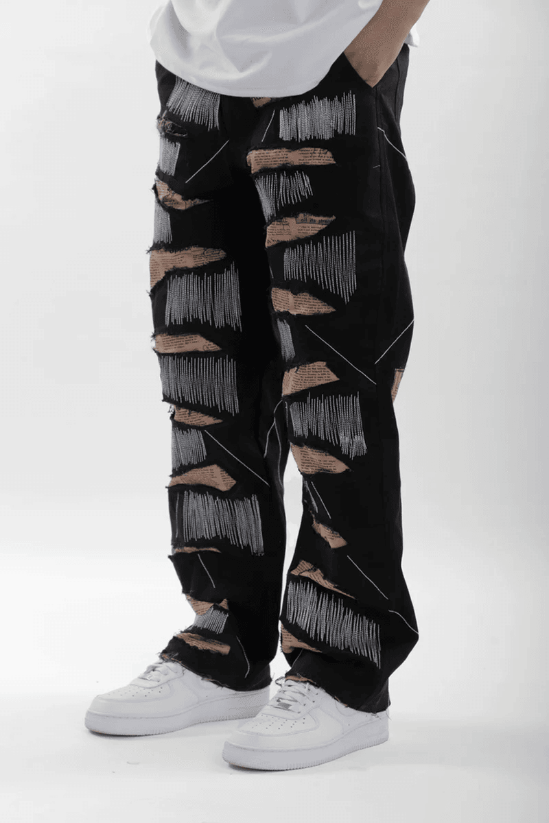 Black Ripped Jeans - ProjektStreet®