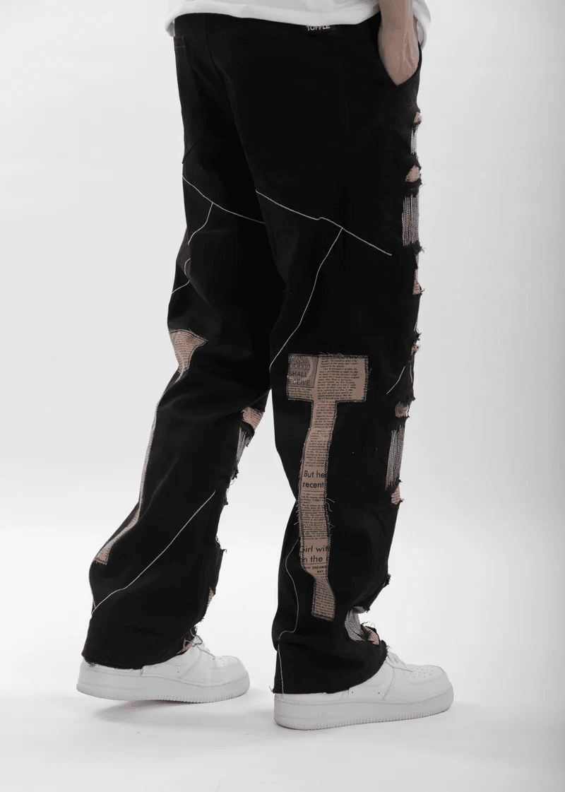 Black Ripped Jeans - ProjektStreet®