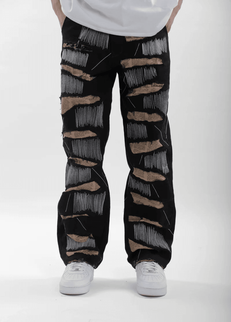 Black Ripped Jeans - ProjektStreet®