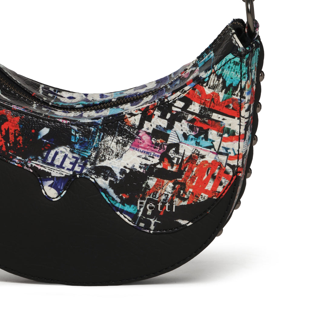 Graffld Street Half Moon Bag Black