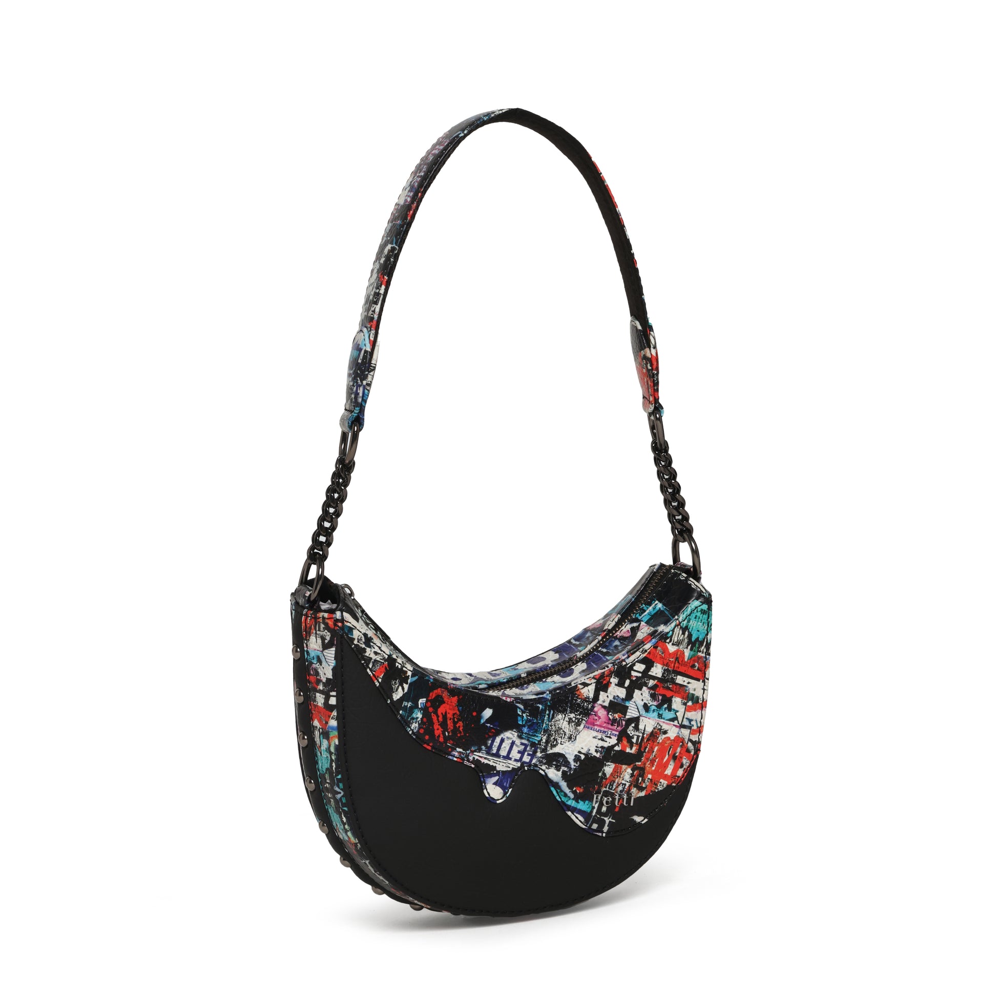 Graffld Street Half Moon Bag Black