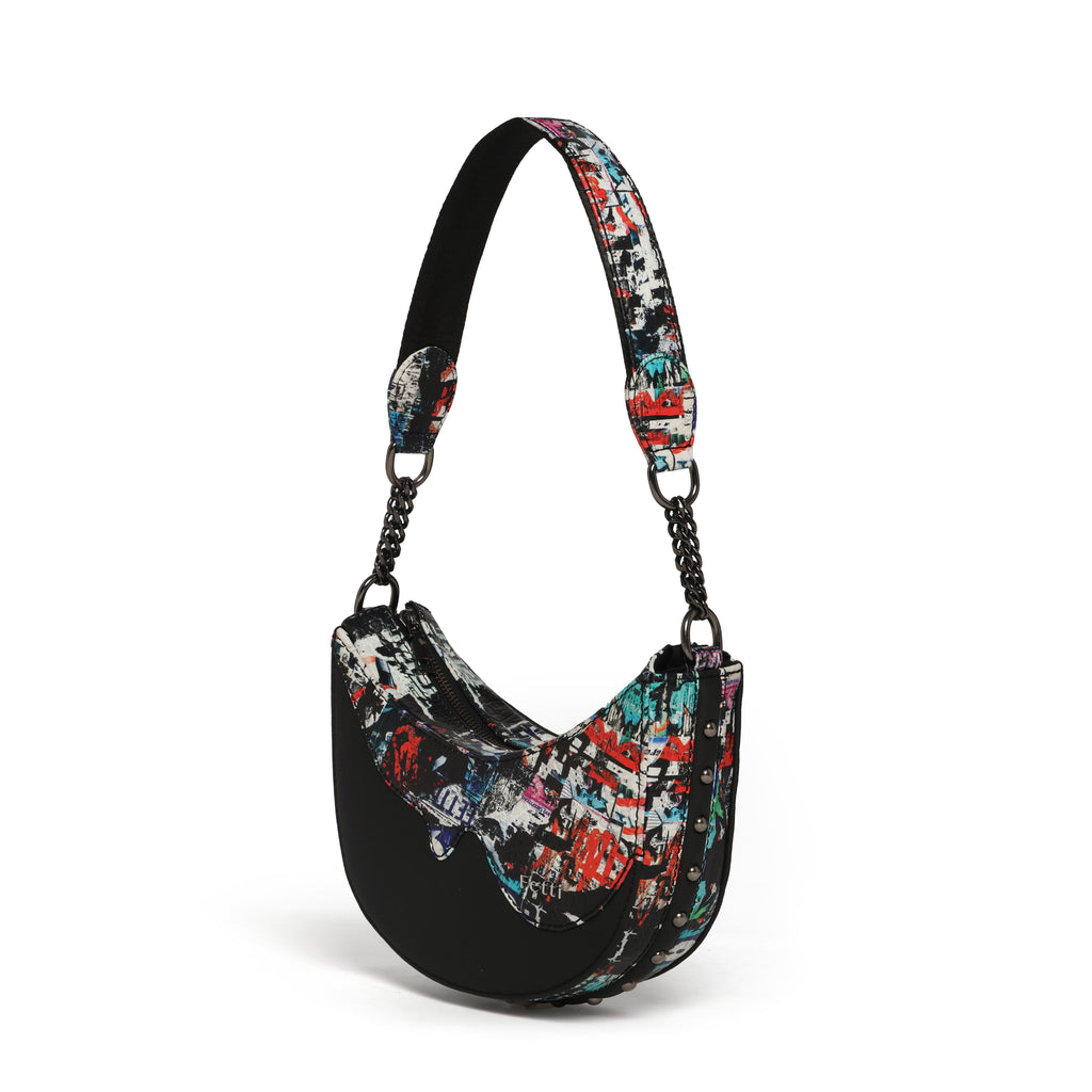 Graffld Street Half Moon Bag Black