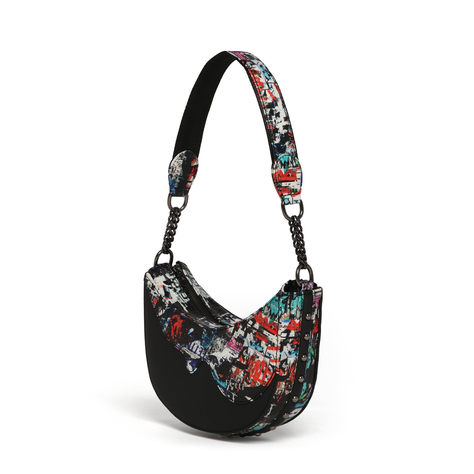 Graffld Street Half Moon Bag Black