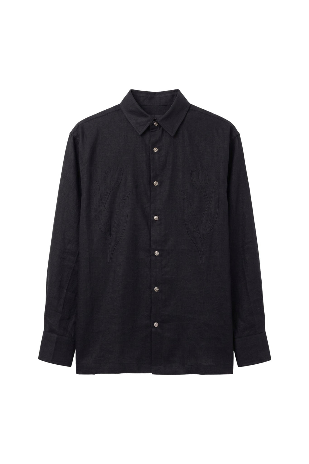Applique Linen Shirt