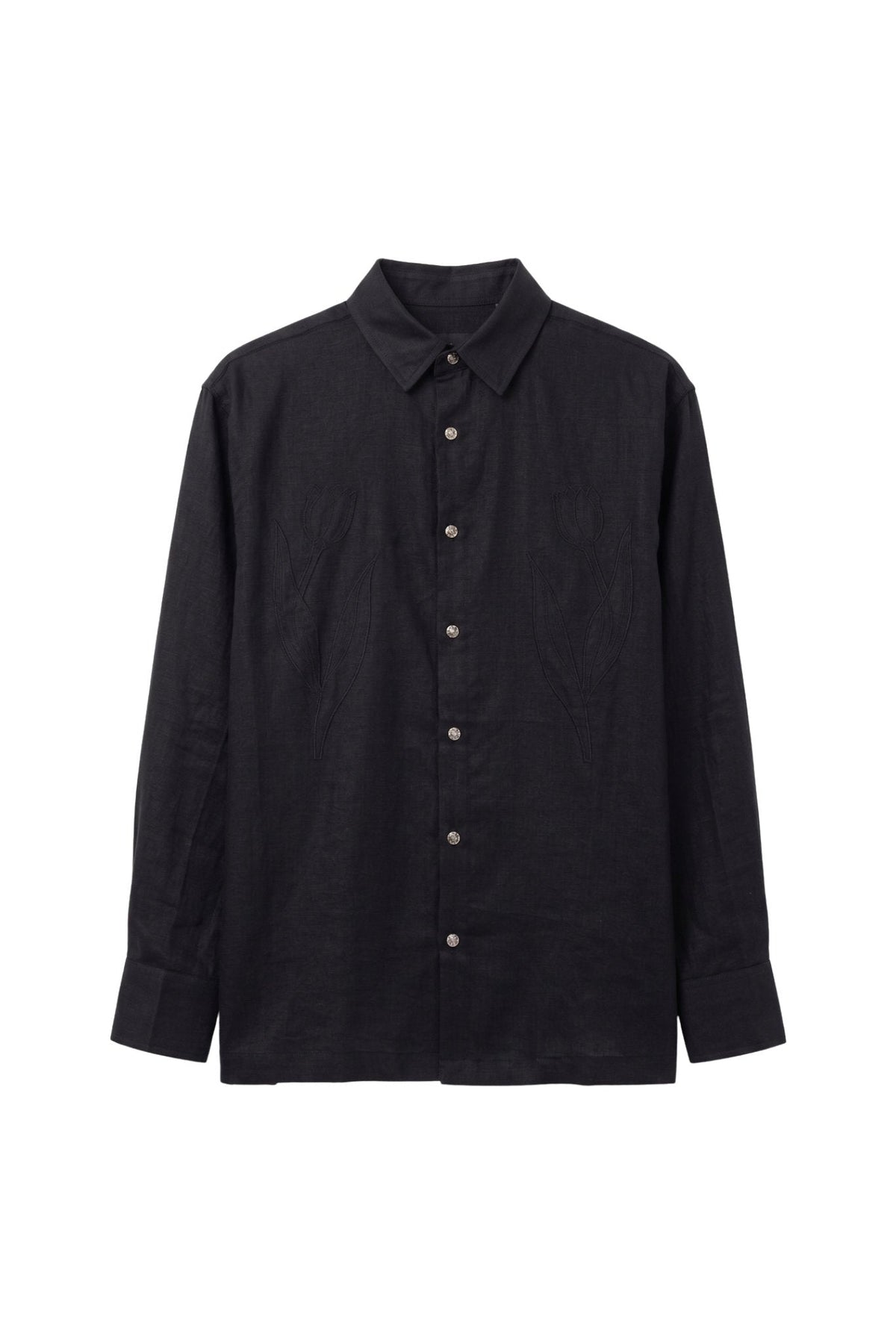 Applique Linen Shirt