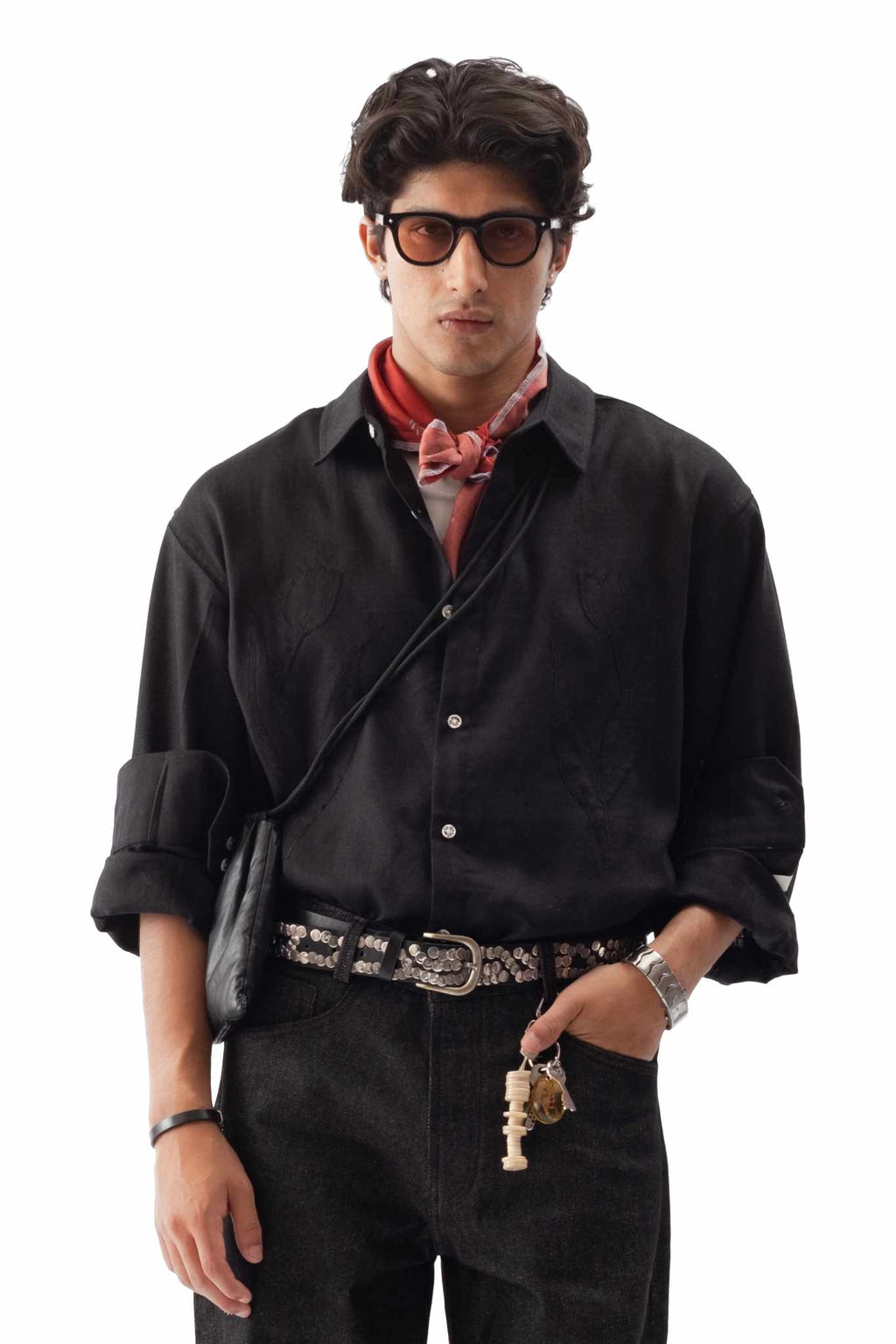 Applique Linen Shirt