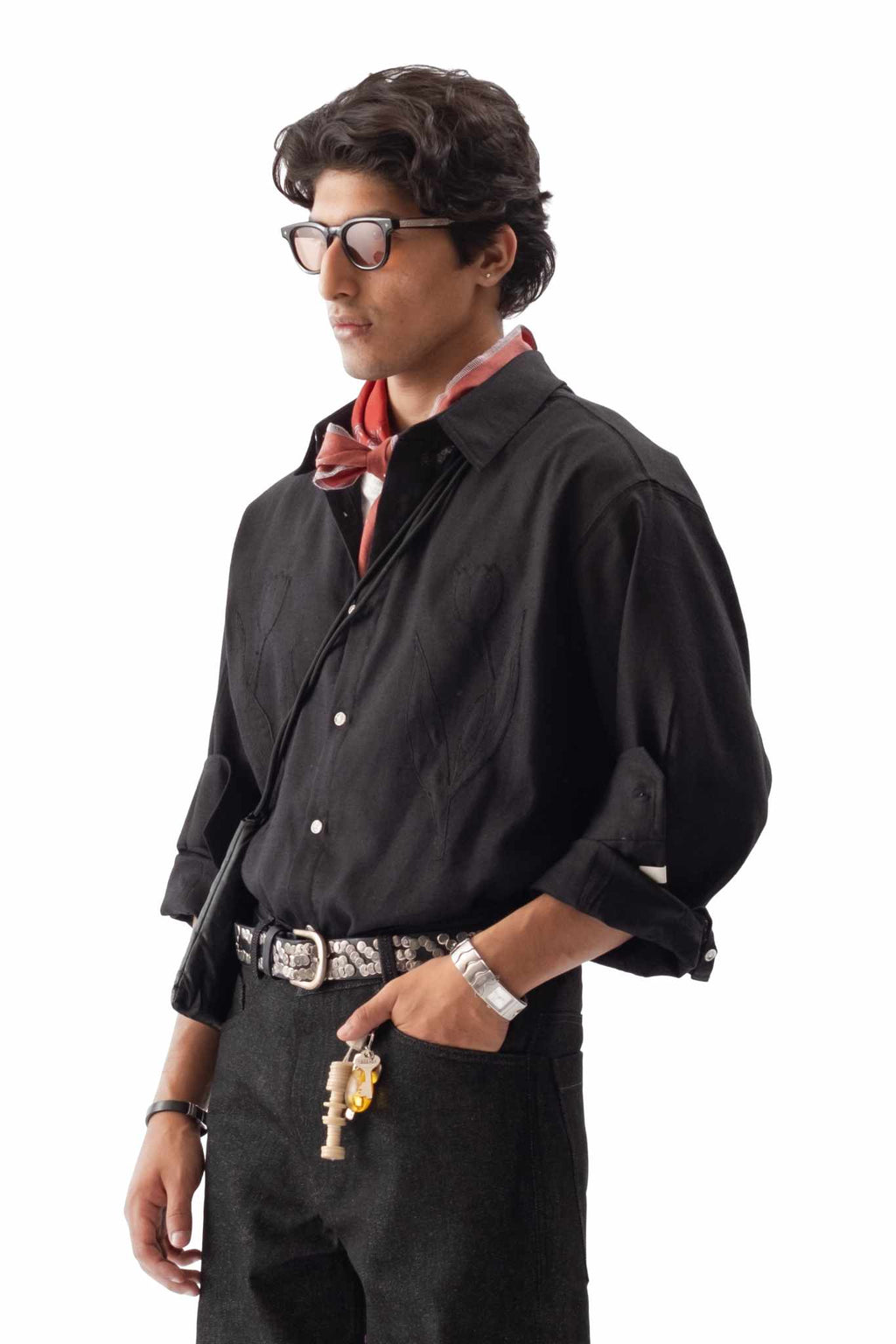 Applique Linen Shirt