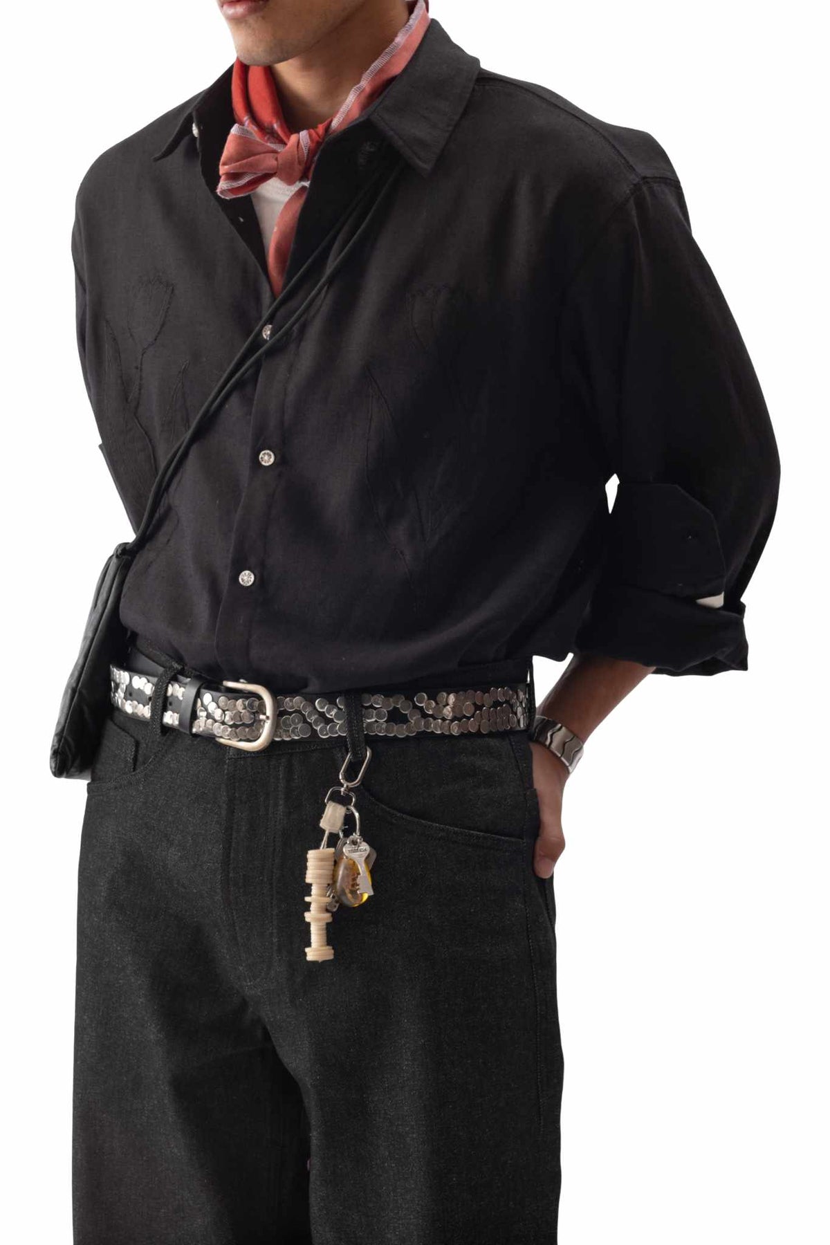 Applique Linen Shirt