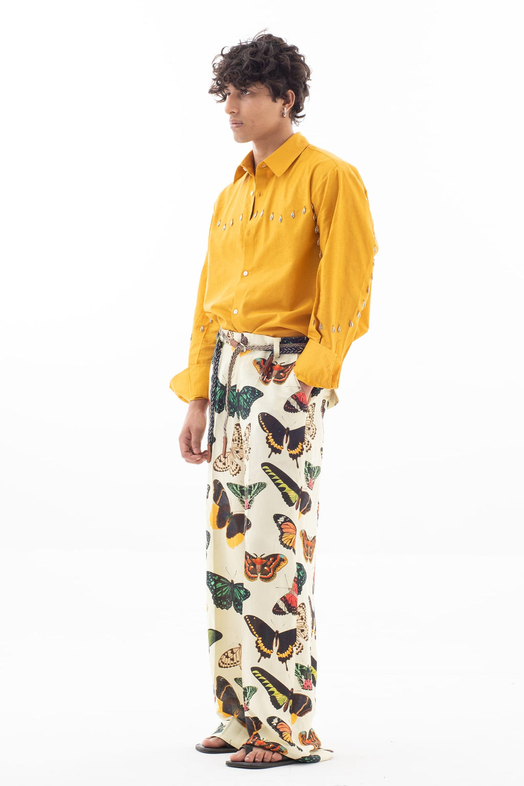 Butterflies Linen Pants