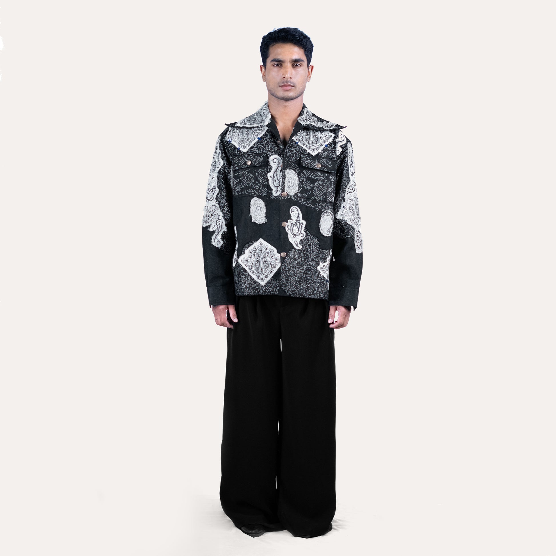 50 Shades Of Oversized Hand Embroidered Shacket