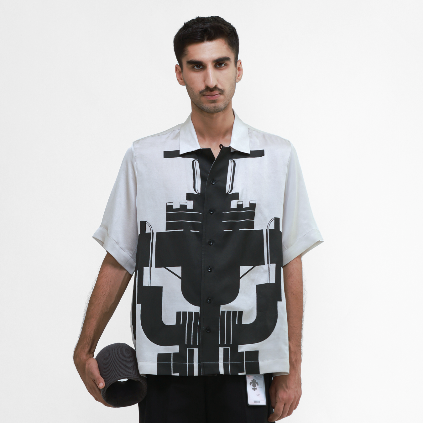 Gate Valve Grey Silk Shirt