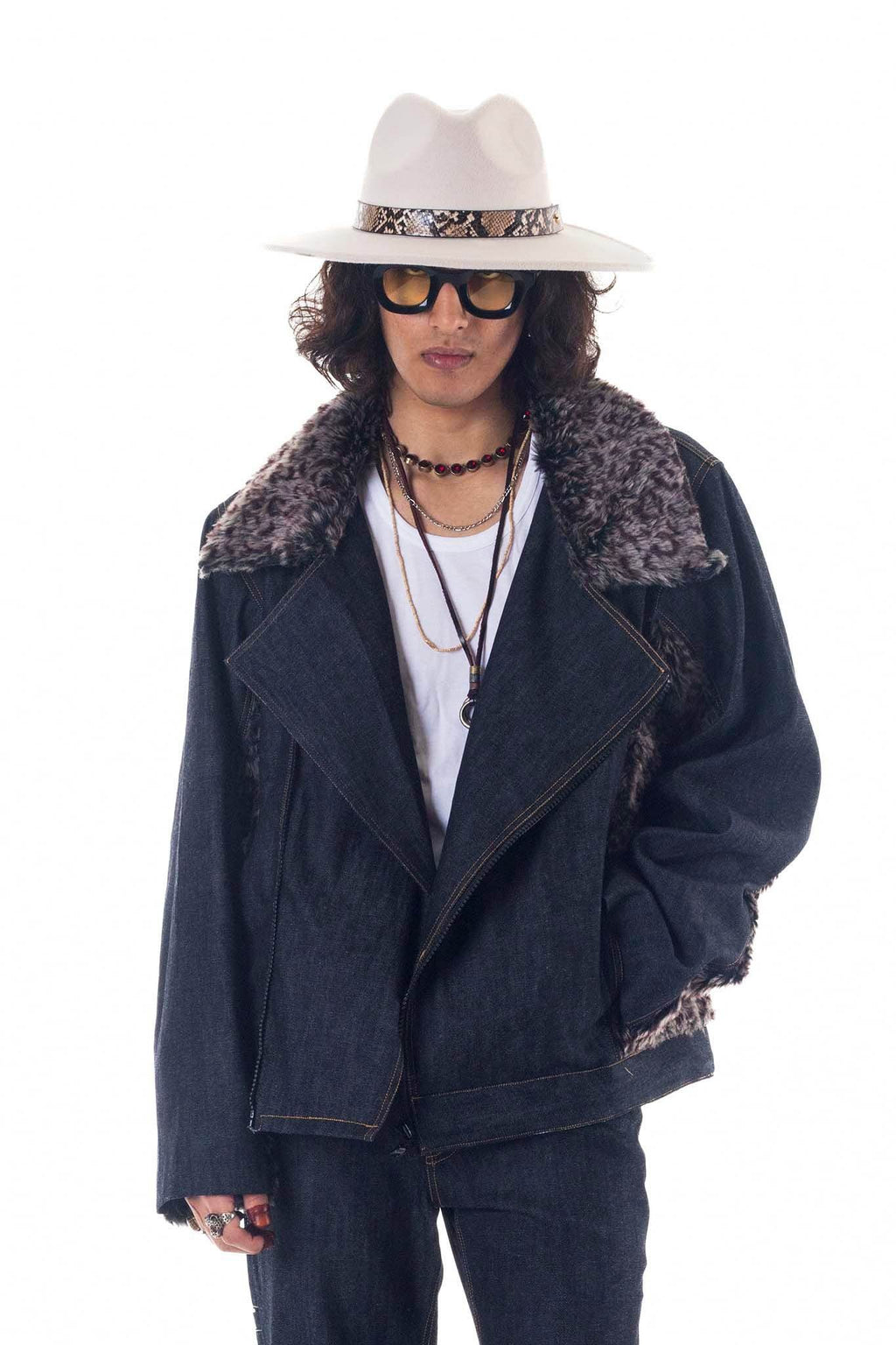 Denim Biker Jacket - ProjektStreet®