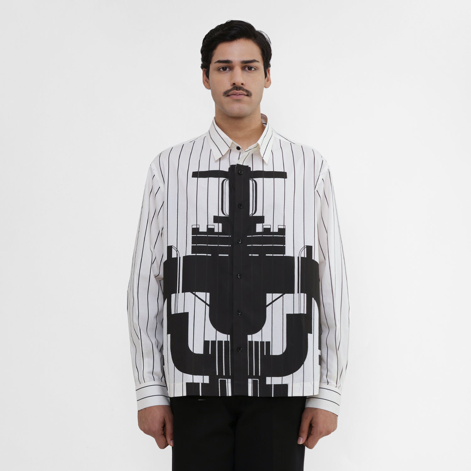 Gate Valve Off White Shirt