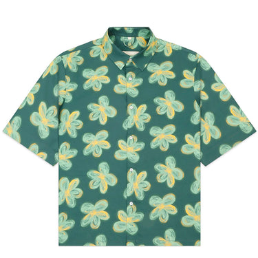 Floral Summer Shirt Green