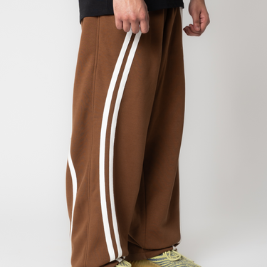 Brown Curved Joggers