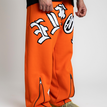 Orange Chainsaw Joggers