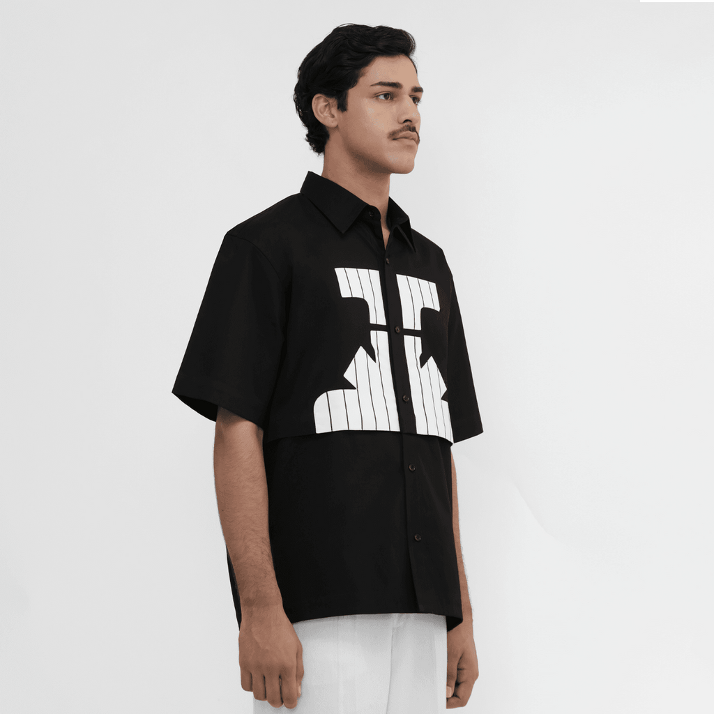 Hydrant Applique Shirt Black - ProjektStreet®