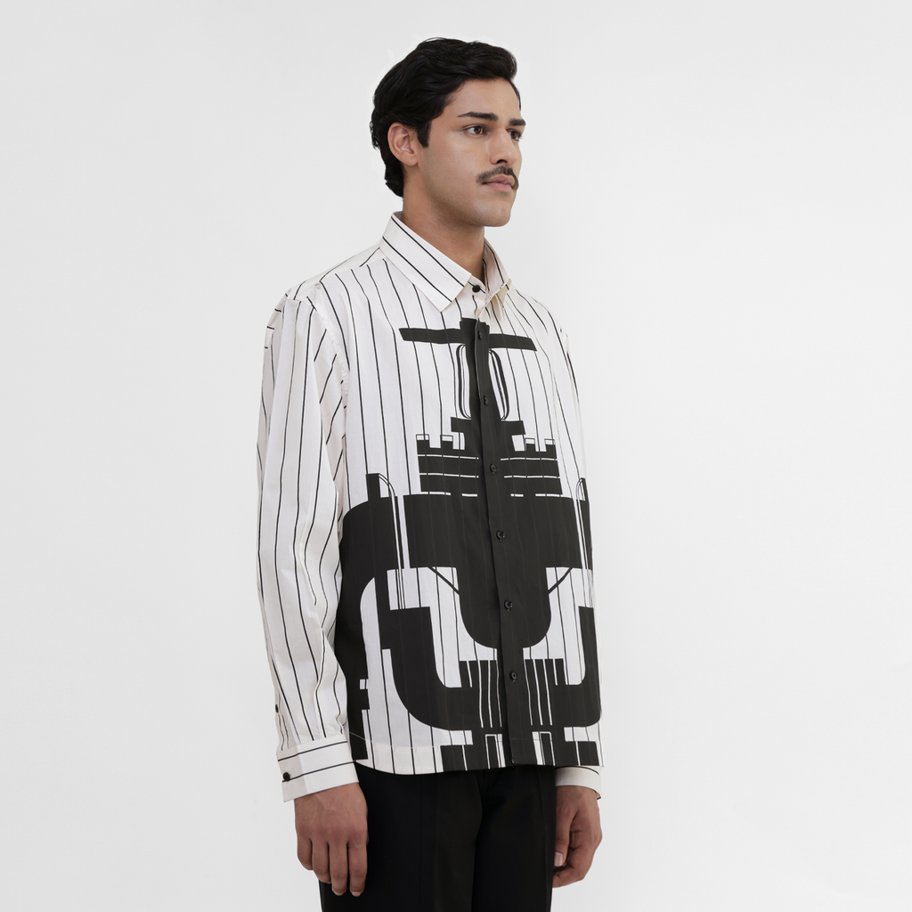 Gate Valve Off White Shirt