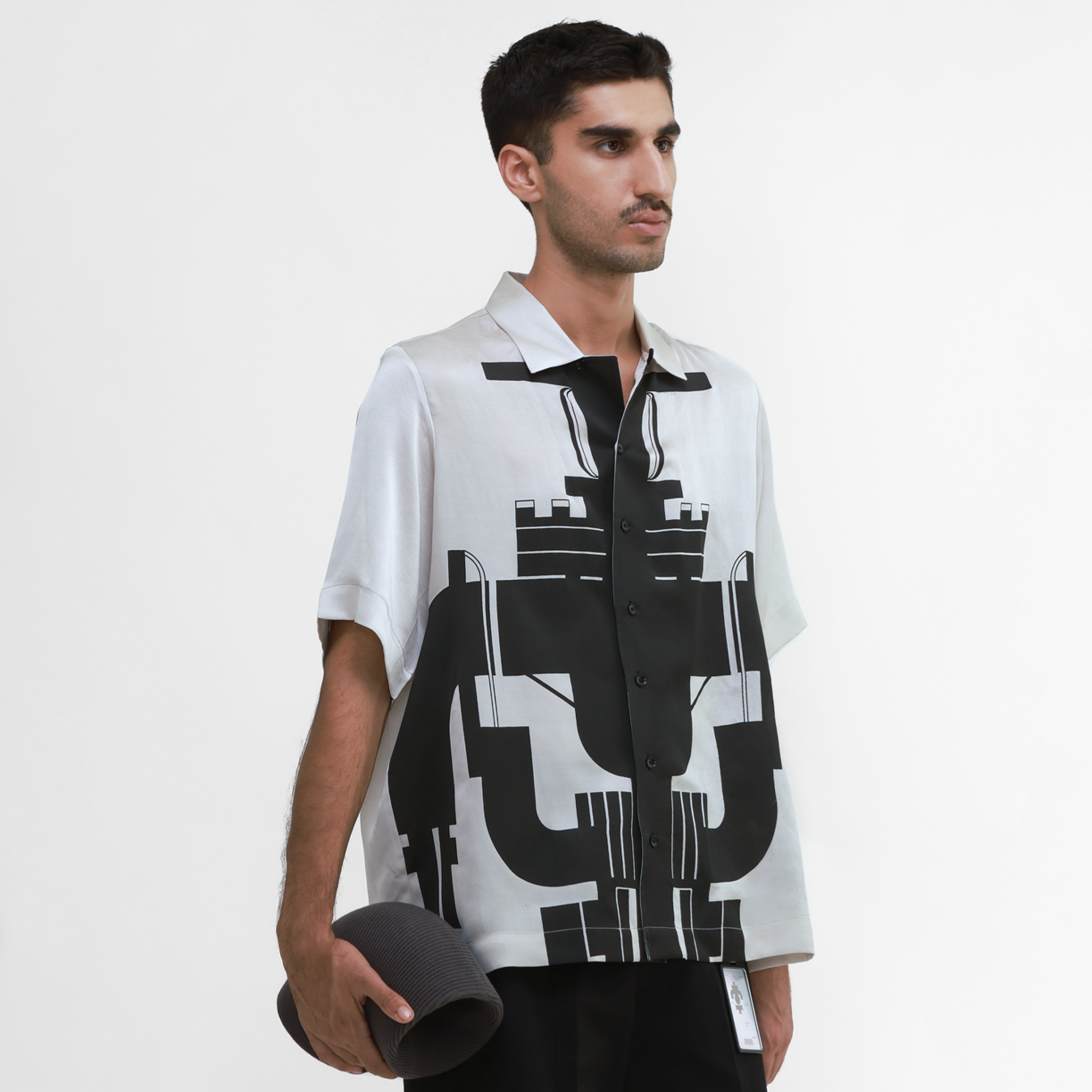 Gate Valve Grey Silk Shirt