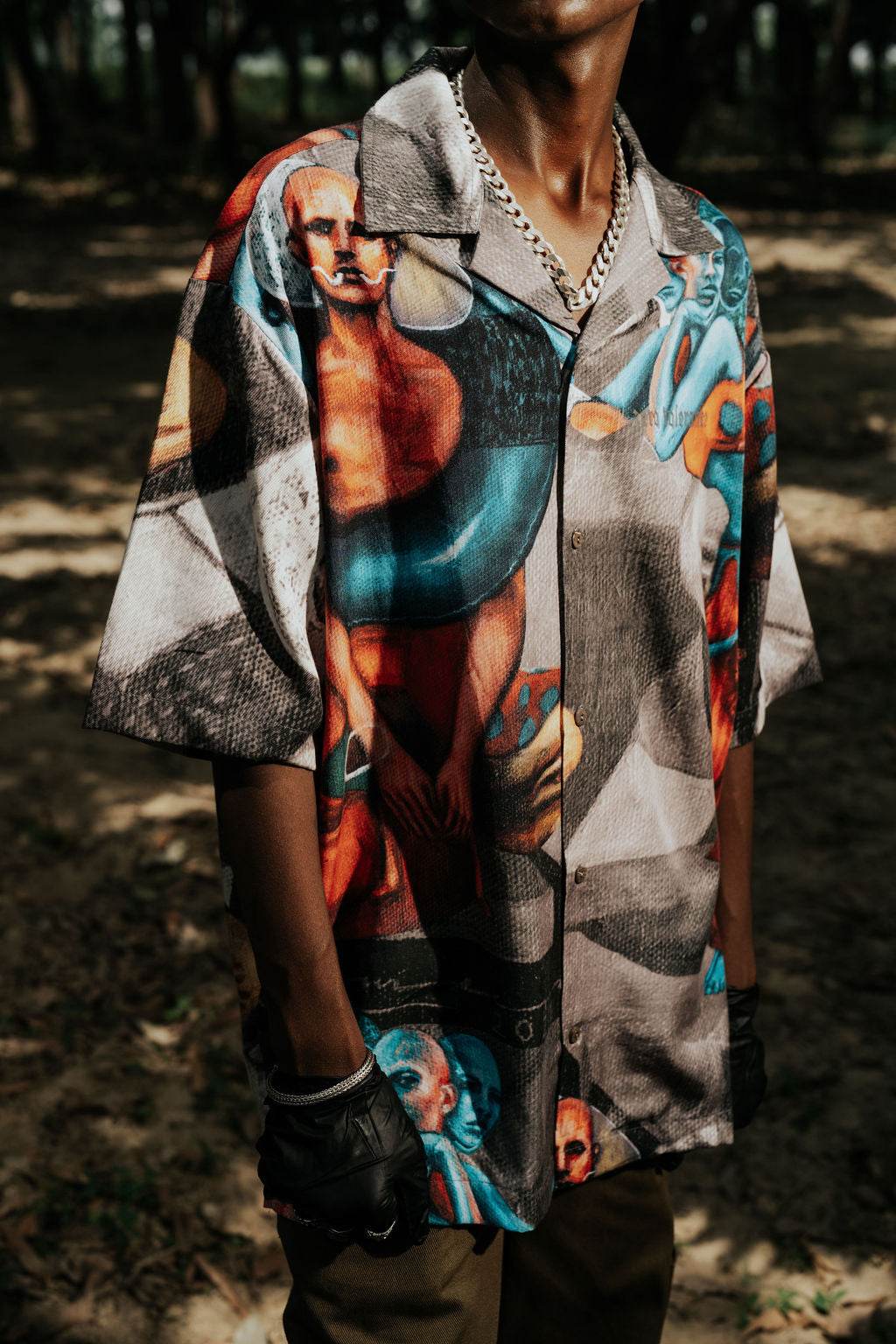 Sameera Sardana x Zero Tolerance Greyscale Cuban Shirt - ProjektStreet®