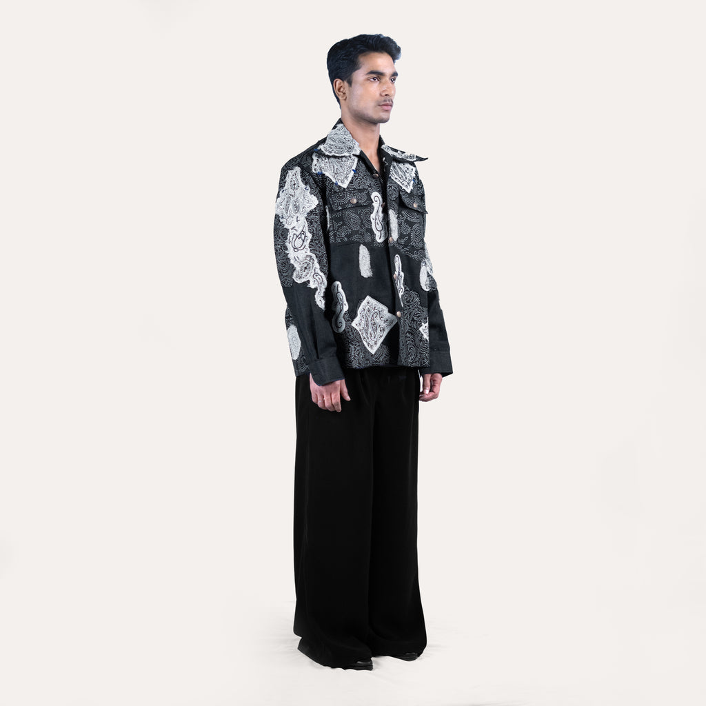 50 Shades Of Oversized Hand Embroidered Shacket