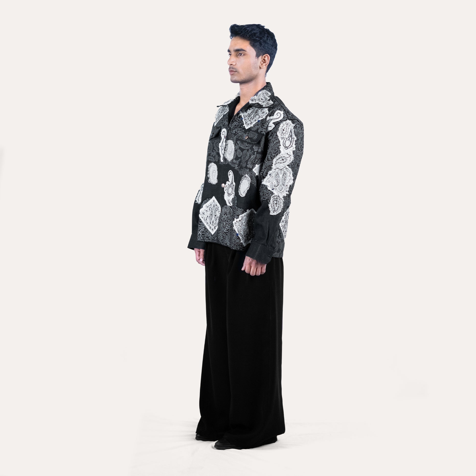 50 Shades Of Oversized Hand Embroidered Shacket