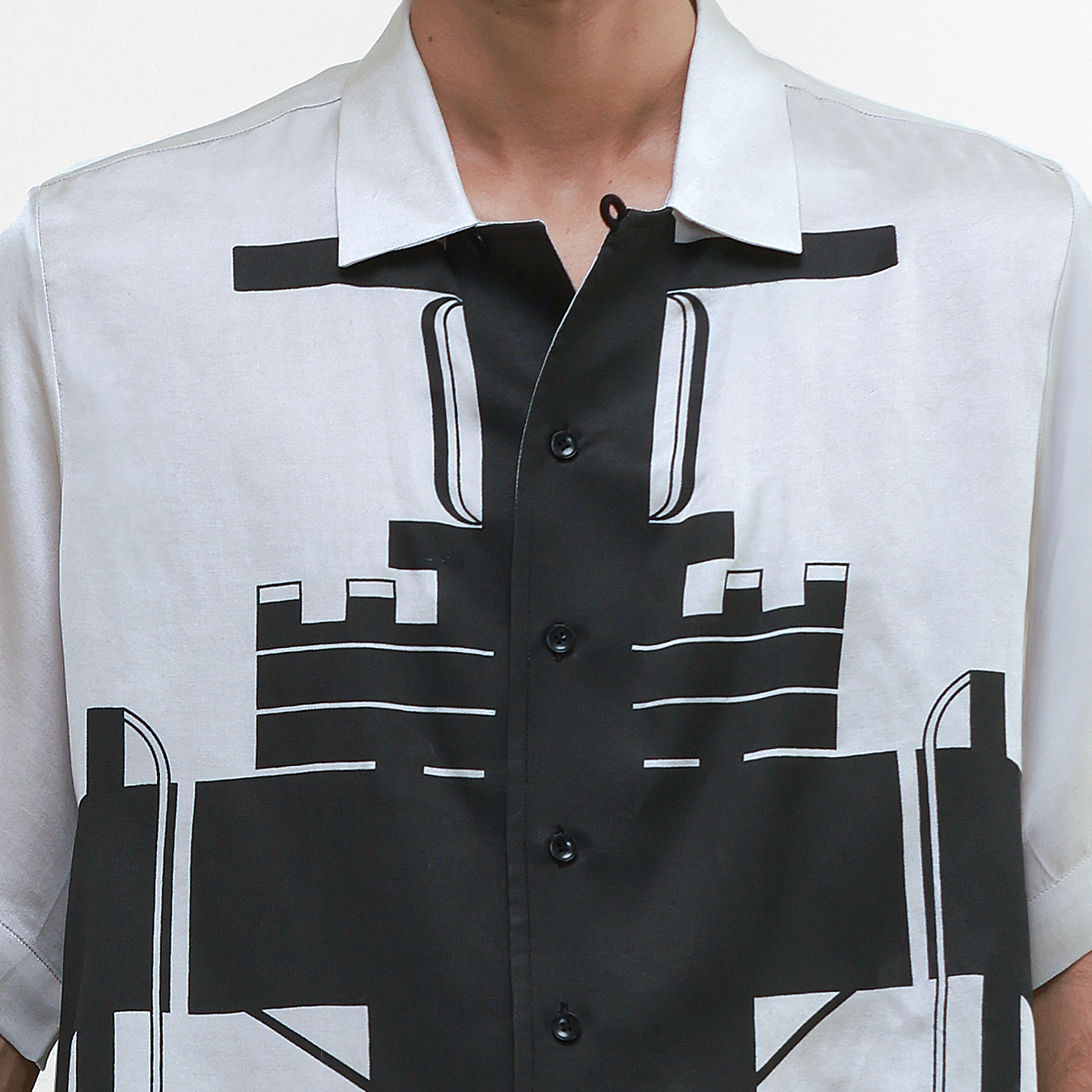 Gate Valve Grey Silk Shirt
