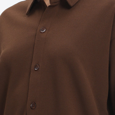 Chemise marron unie