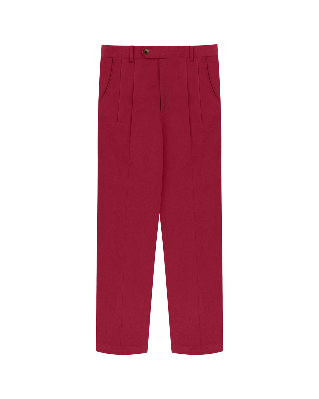 Magenta Double Pleated Trousers