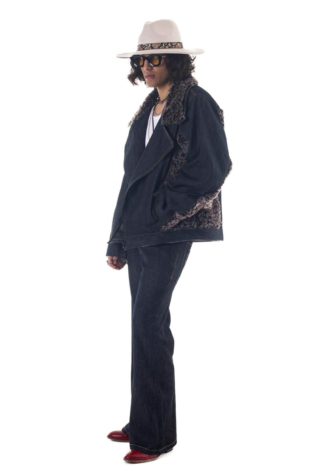 Denim Biker Jacket - ProjektStreet®