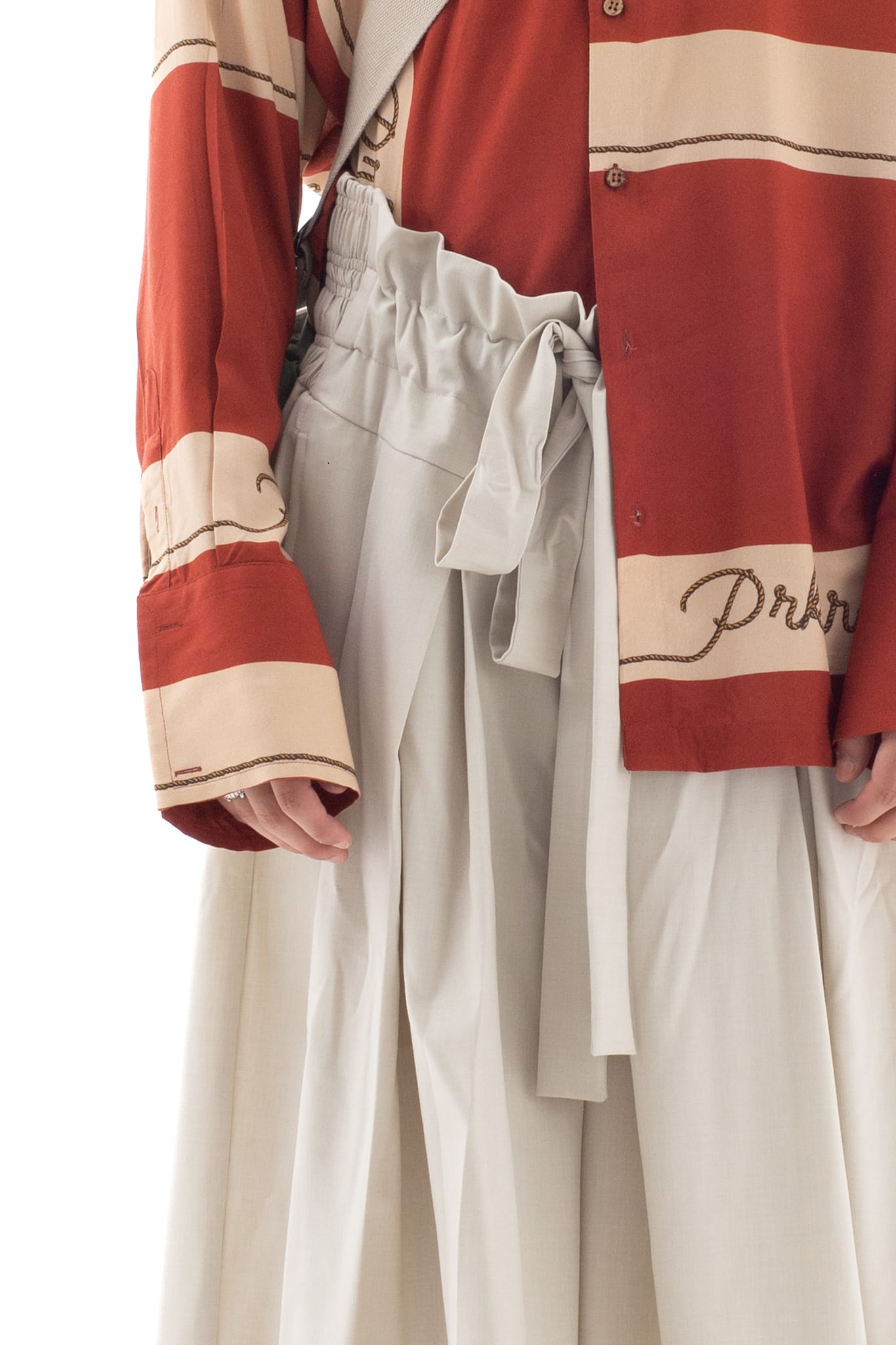 Pleated Crop Pants