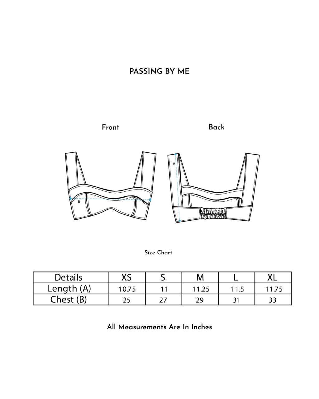 Passing By Me Bralette - ProjektStreet®