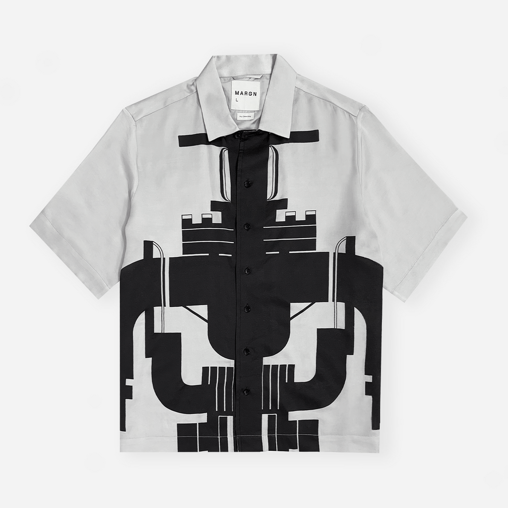 Gate Valve Grey Silk Shirt