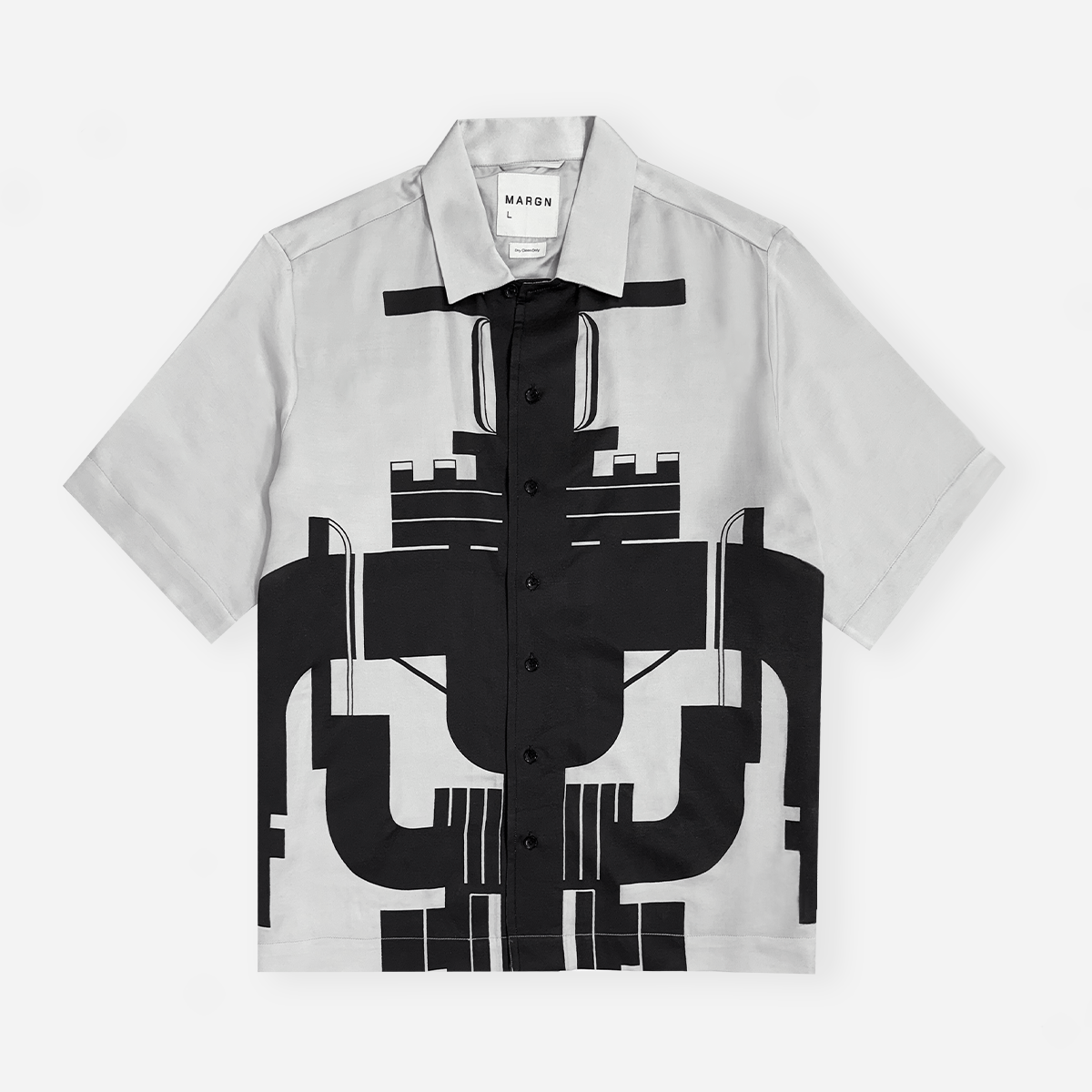 Gate Valve Grey Silk Shirt