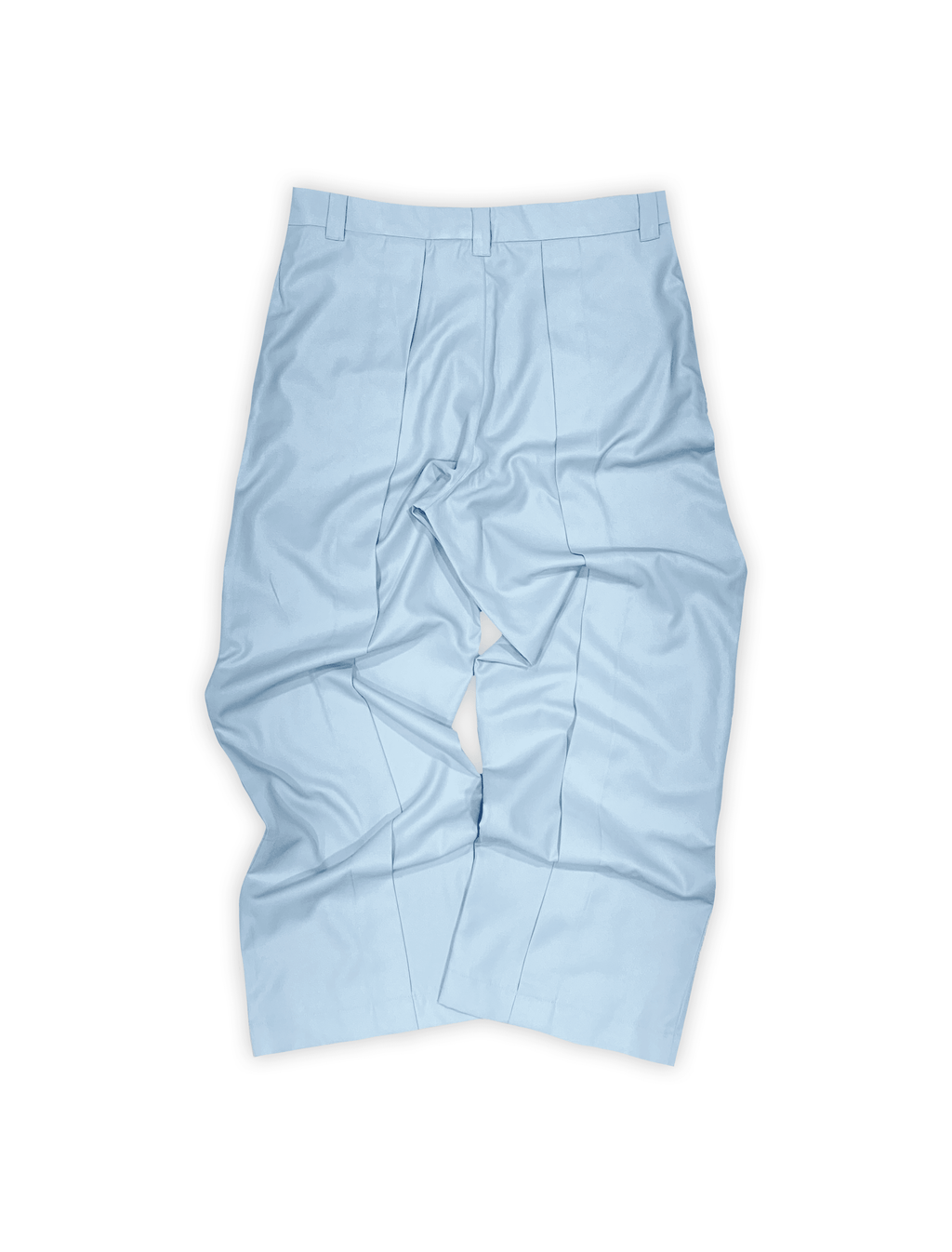 Basic Pleated Pants: Ash Blue - ProjektStreet®