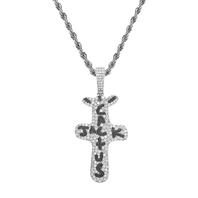 CACTUS JACK ICED OUT SILVER PENDANT - ProjektStreet®