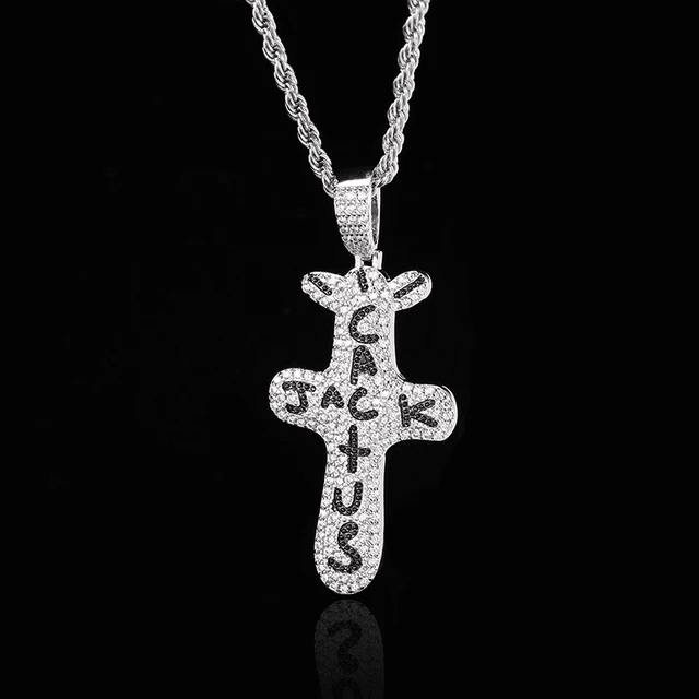 CACTUS JACK ICED OUT SILVER PENDANT - ProjektStreet®