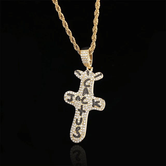CACTUS JACK ICED OUT GOLD PENDANT - ProjektStreet®