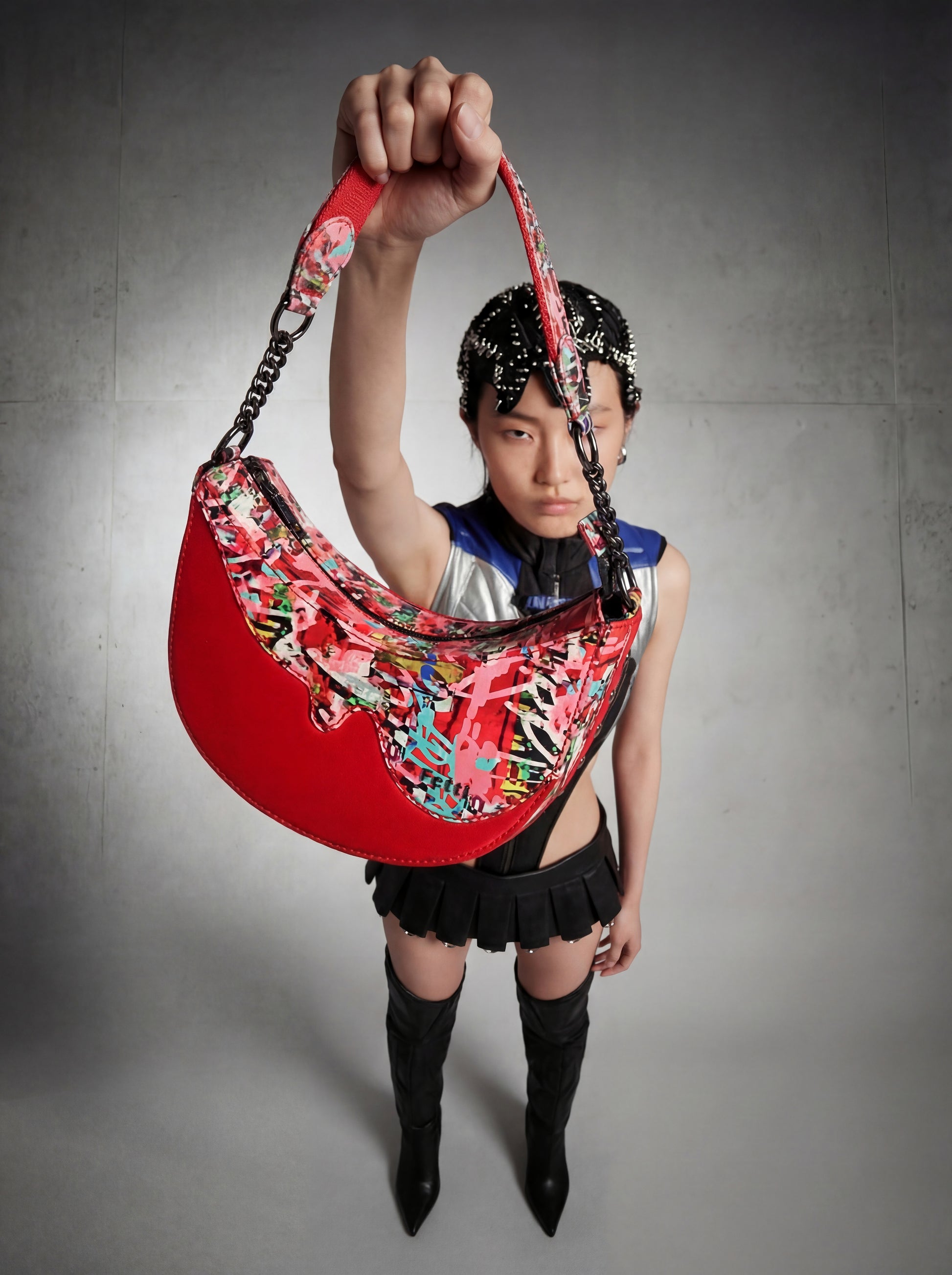 Graffld Street Half Moon Bag