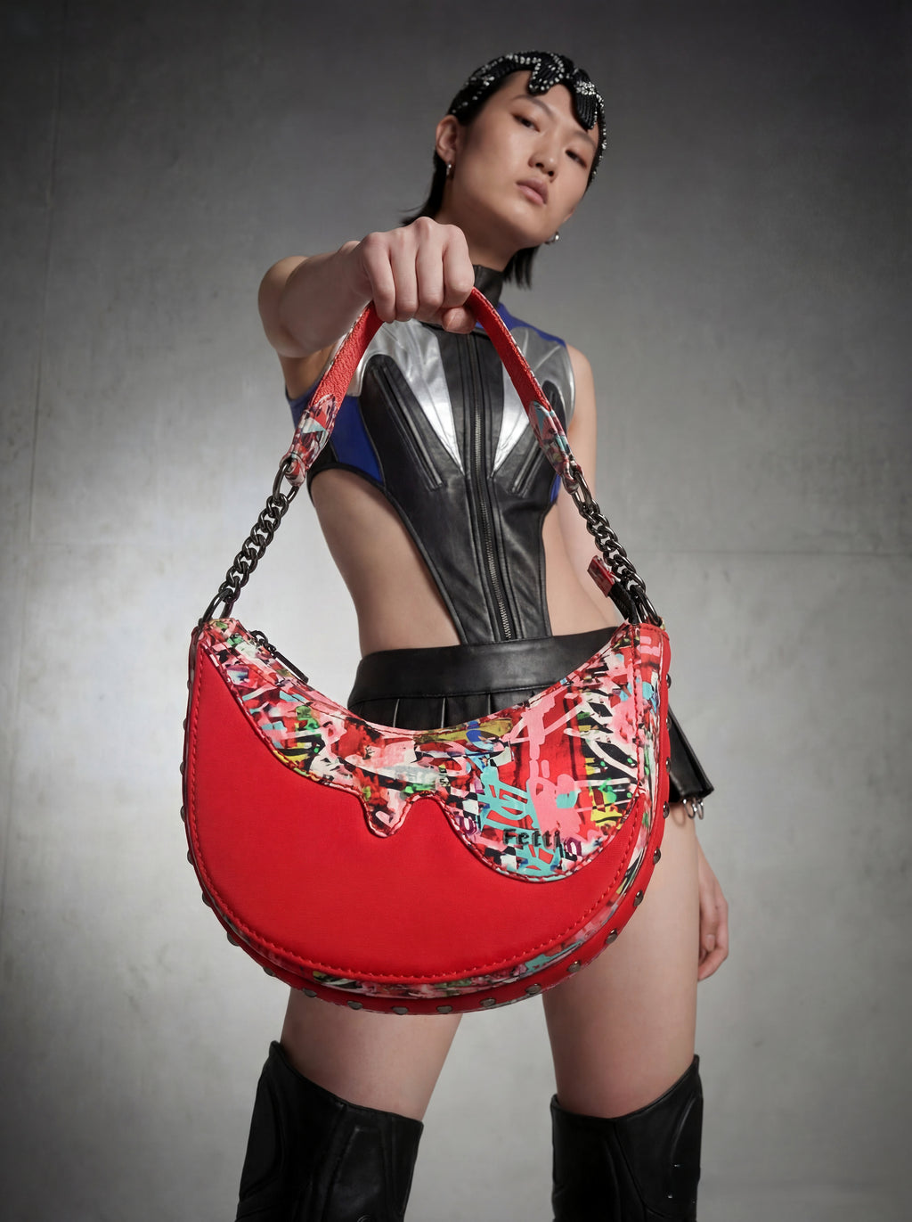 Graffld Street Half Moon Bag