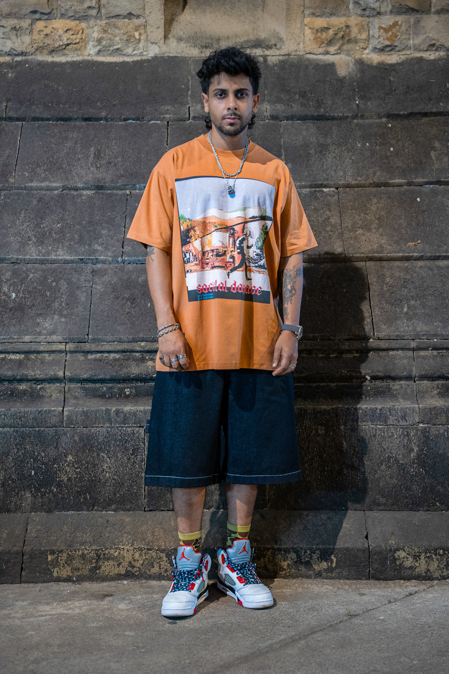 Societal Damage Brown T-shirt