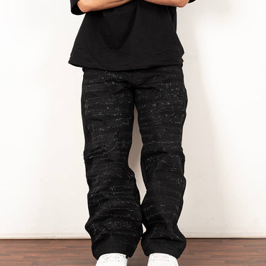 Distressed Black Jeans