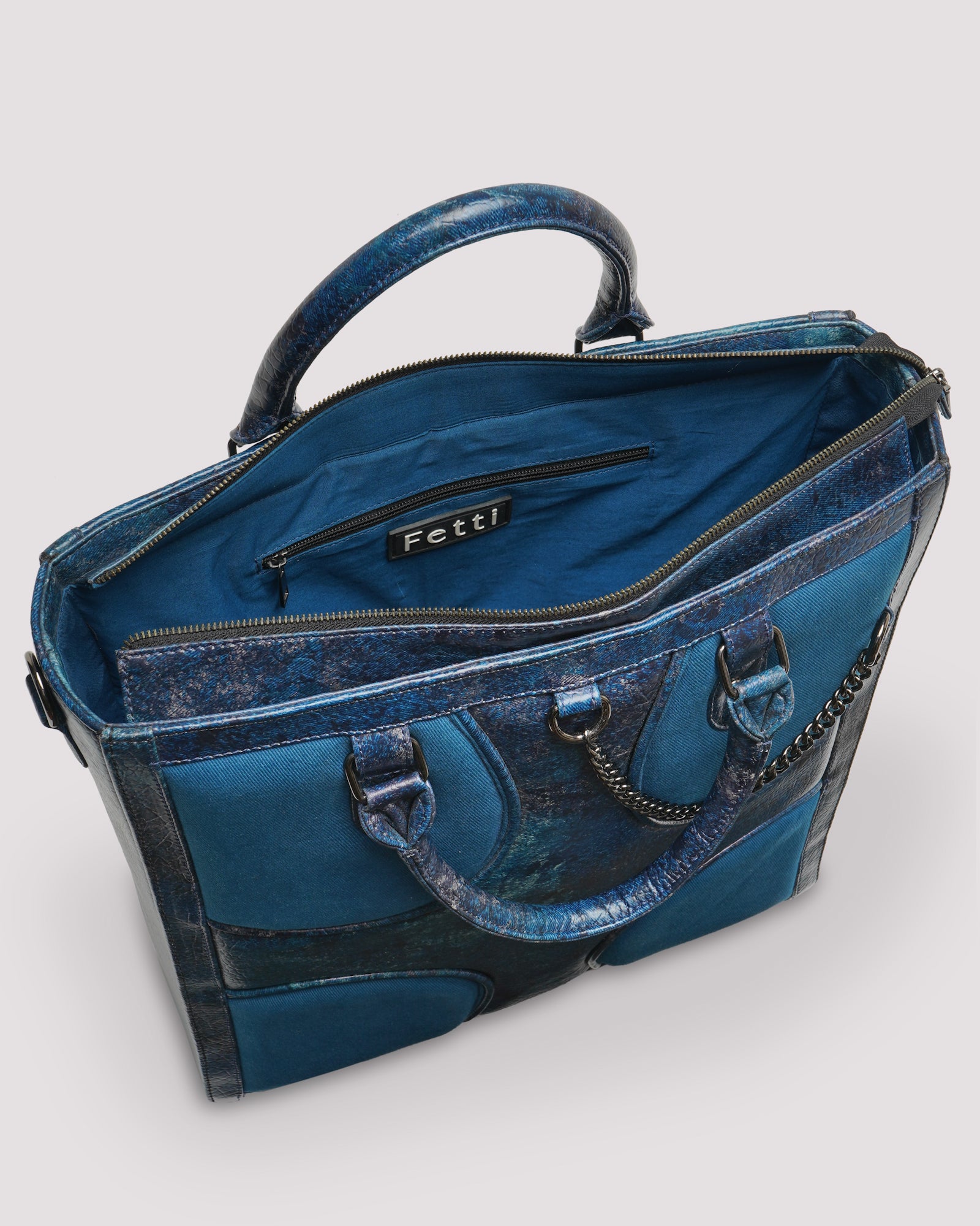 Shopper Tote Men Bag Indigo
