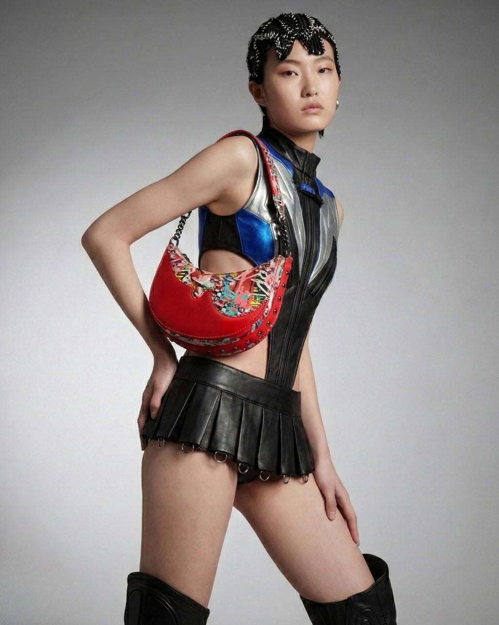 Graffld Street Half Moon Bag