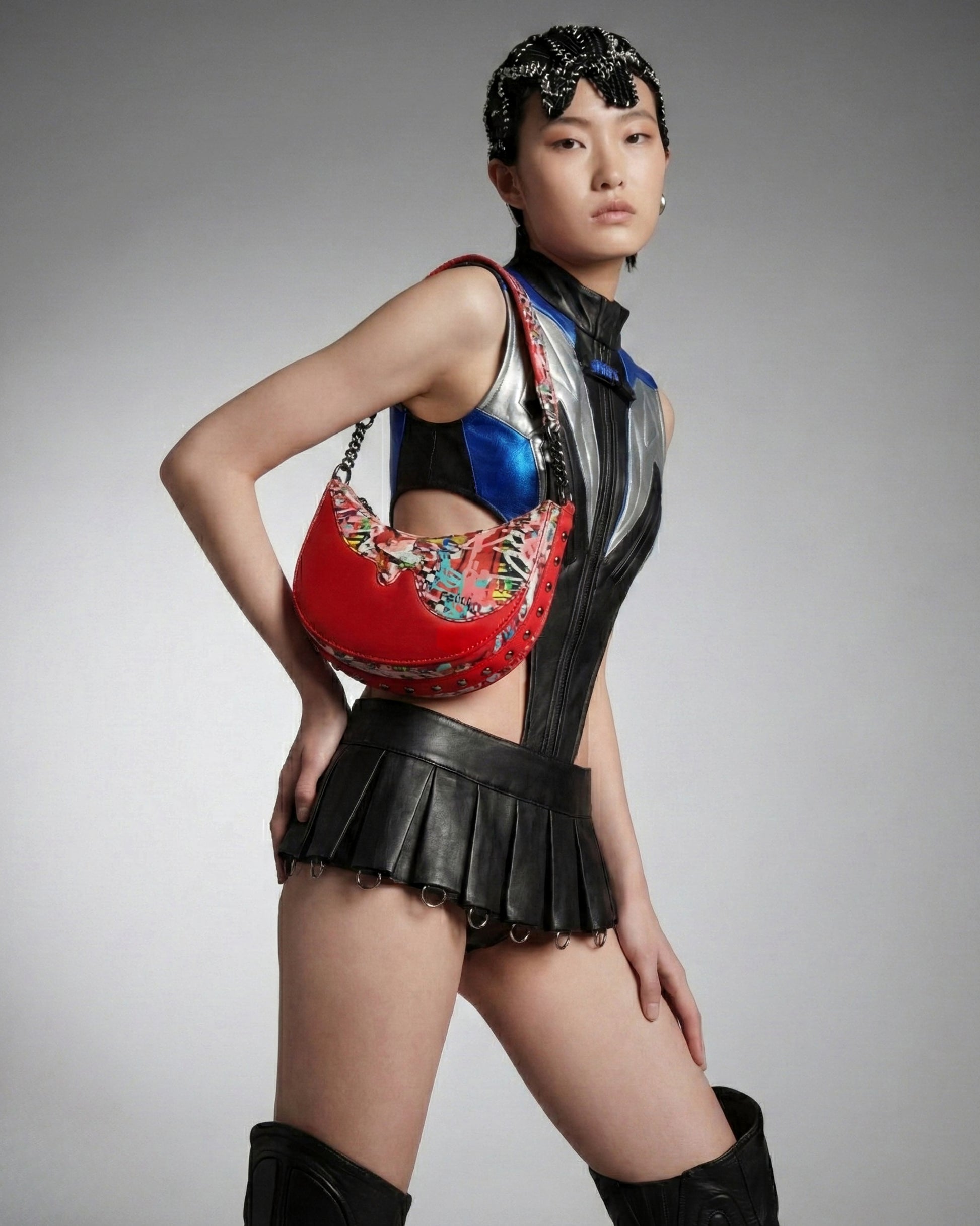 Graffld Street Half Moon Bag