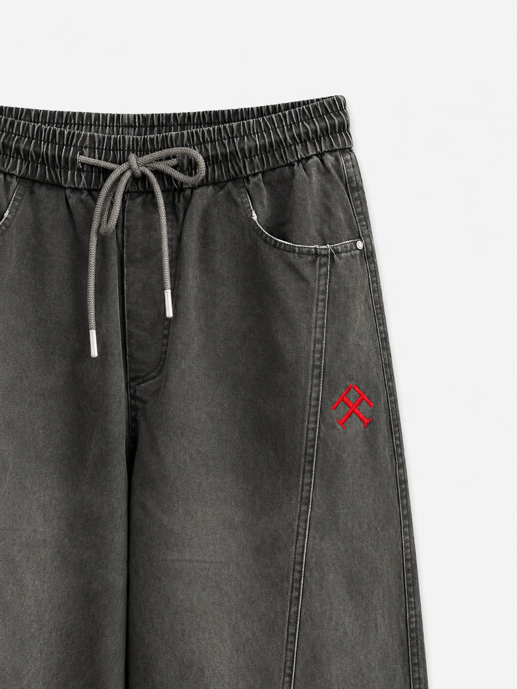 Washed Denim- Smoke Olive