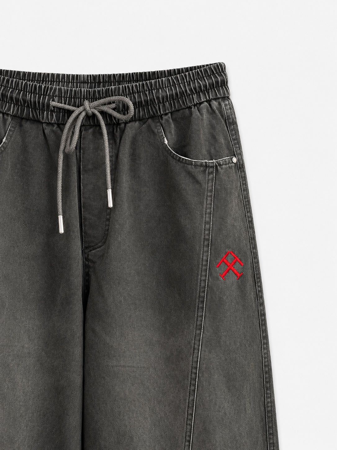 Washed Denim- Smoke Olive