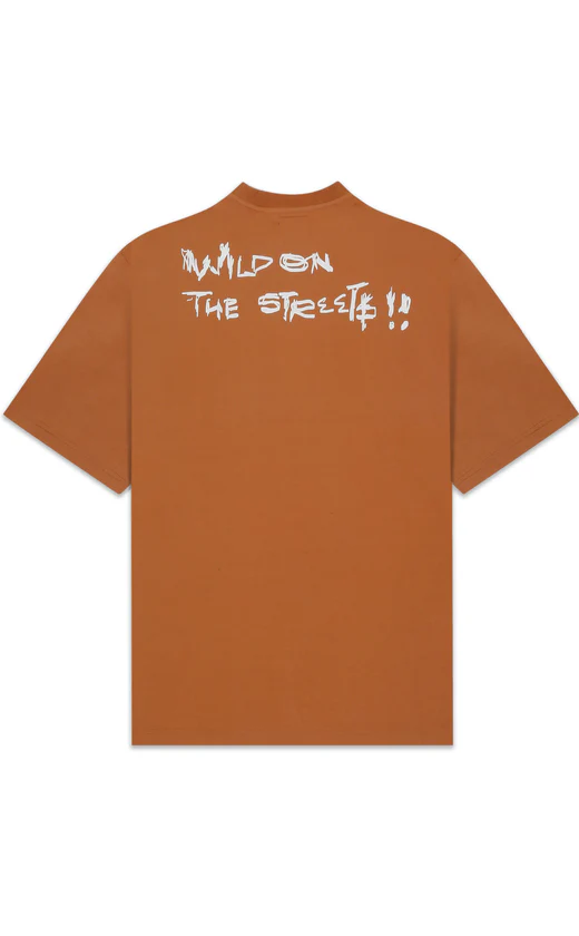 Societal Damage Brown T-shirt