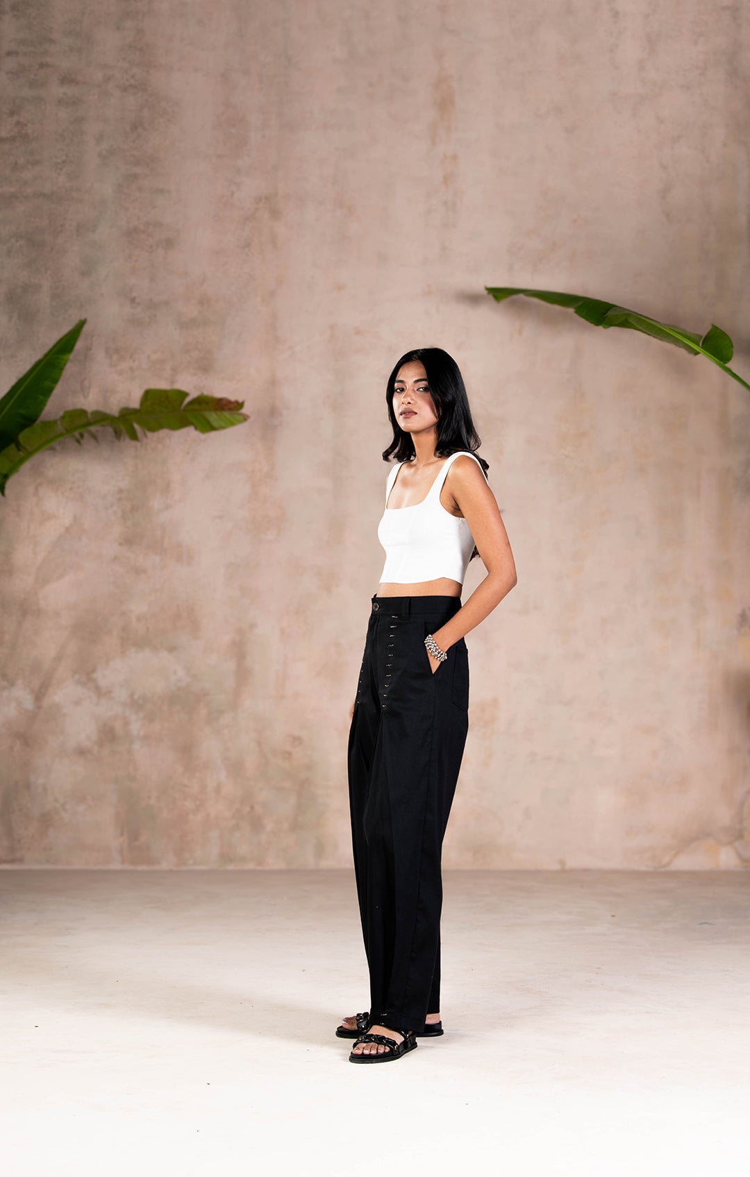Gunline Black Pants- Women