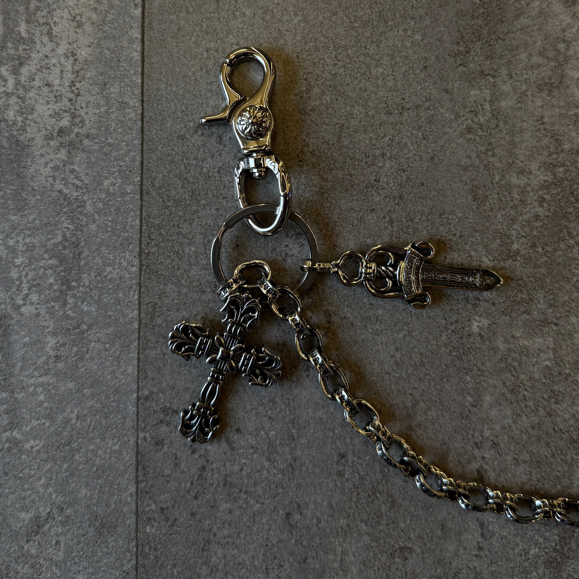 Chrome Single Layer Denim Chain